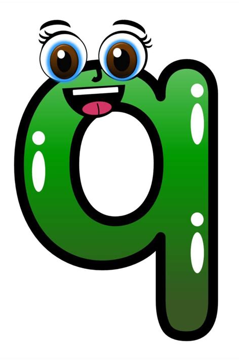 Small Letter Q Clip Art With Face Cute Alphabet Letter Q Clip Art For