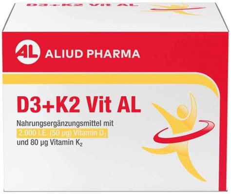 D3 K2 Vit AL 2000 I E 90 Kapseln Kaufen Volksversand Versandapotheke