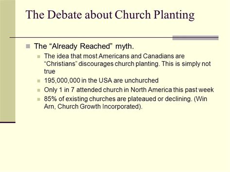 Introduction To Church Planting Fall 2004 Midwestern Baptist