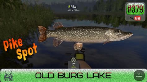 Russian Fishing Old Burg Lake Pike Spot Youtube