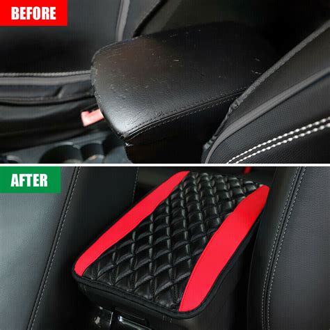 Car Accessories Armrest Pad Cover Center Console Box Pu Leather Cushion