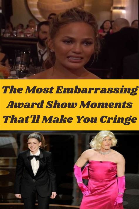 The Most Embarrassing Award Show Moments That Ll Make You C In 2023 Prom Photos Celebs