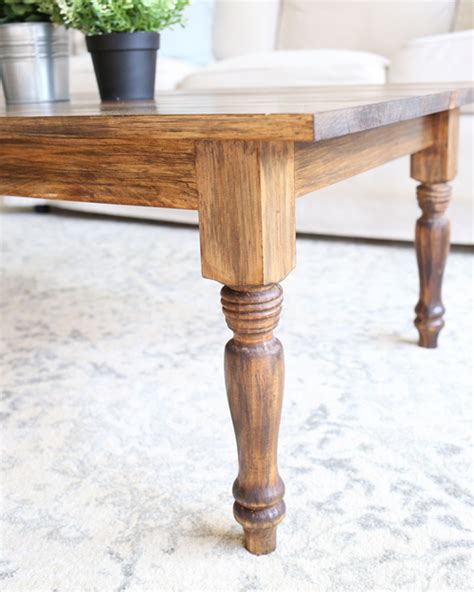 DIY Farmhouse Coffee Table - Angela Marie Made