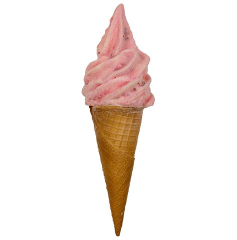 Strawberry Swirl Ice Cream Cone Sweets Ice Cream