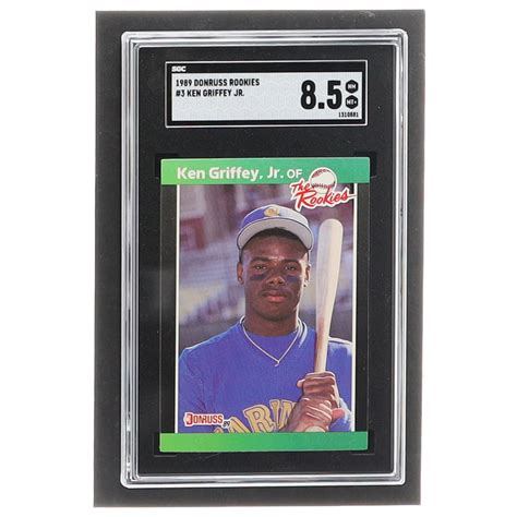 Ken Griffey Jr 1989 Donruss Rookies 3 RC SGC 8 5 Pristine Auction