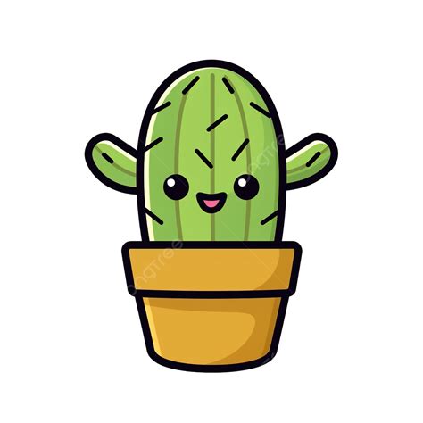 Dibujo De Contorno De Emoji De Cactus Simple Png Dibujos Cactus Emoticonos Simple Png Imagen