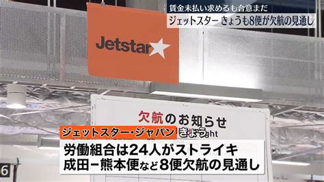 ジェットスター、きょうも8便欠航の見通しスト続く（2023年12月30日掲載）｜日テレnews Nnn