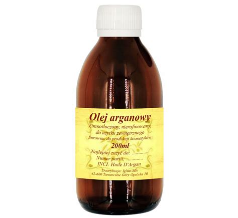 OLEJ ARGANOWY 200ml zimnotłoczony nierafinowany 7209288166 Allegro pl