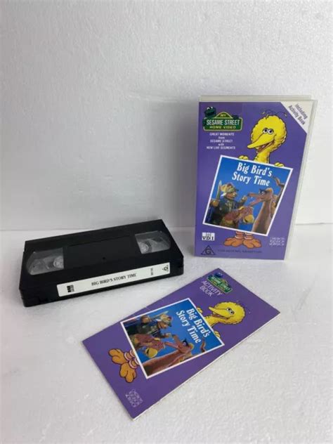 MY SESAME STREET Home Video Big Birds Story Time With Book VHS - Free ...