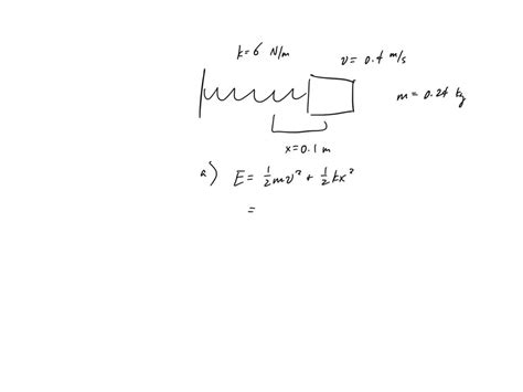 Solved A Glider Of Mass 0240 Kg Is On A Frictionless Horizontal Track Attached To A