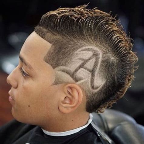 Letter A Design Haircut Thomasina Ondik