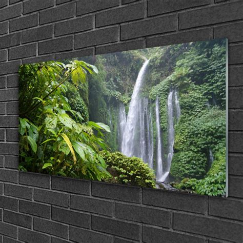 Union Rustic Glasbild Nature Waterfall Wayfair De