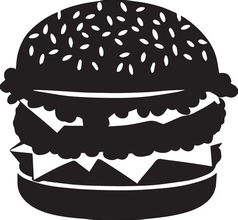 Burger Vector silhouette illustration 25751314 Vector Art at Vecteezy