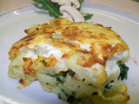 Kartoffel Spinat Gratin Rezept Mit Bild Kochbar De