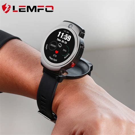 LEMFO LEM13 Smart Watch Men 400 400 Resolution 1 6 Inch Flip Screen