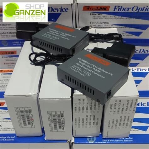 Jual Netlink Htb 3100 10 100 Sepasang Ab Fiber Optic Optik Media