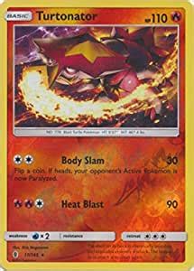 Amazon Pokemon Turtonator 17 145 Rare Reverse Holo Sun