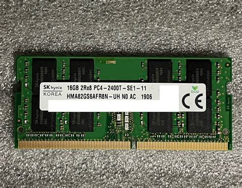 SK Hynix PC4 2400T ノートPC用DDR4メモリ16GB SO DIMM 売買されたオークション情報yahooの商品情報を