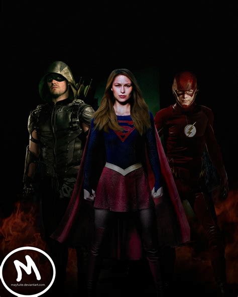 Arrow, Flash and Supergirl Crossover by mayfuite on DeviantArt