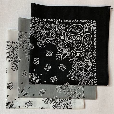 Black Paisley Bandanas Made In The Usa Pk X