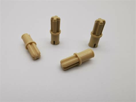 Lego Technic Axle 3749 Tan Beige 1 2 4 10 Pin Without Friction Ridges