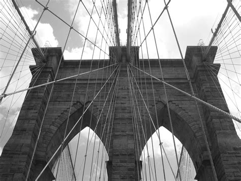 Brooklyn Bridge - New York in Black and White