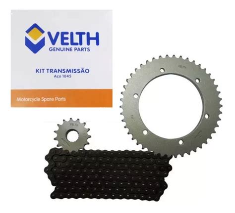 Kit Relação Tenere 250 Lander 250 Aço 1045 S Ret Frete grátis