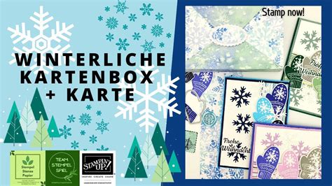 Kartenbox Im Briefumschlagdesign Winterkarte Mit Handschuhen