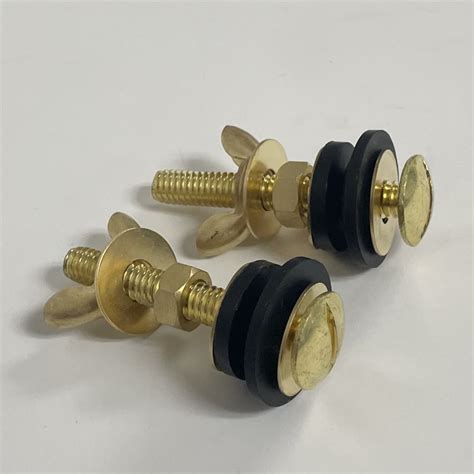 Toilet Bolts, Tank To Bowl, 2 & 1/4 Inch Brass Bolts - NuFlush