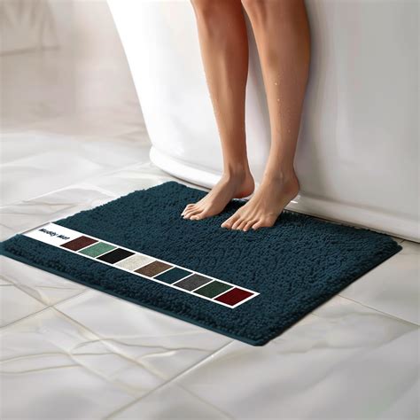 Muddy Mat Chenille Bathroom Rugs Quick Dry Microfiber Mats