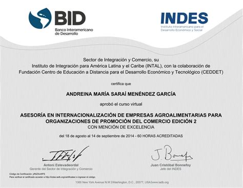 Int Alireg Certificado De Finalizaci N Del Curso Agro Ppt