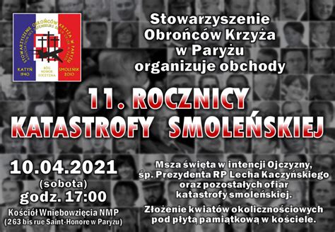 Obchody Rocznicy Katastrofy Smole Skiej W Pary U Polskifr