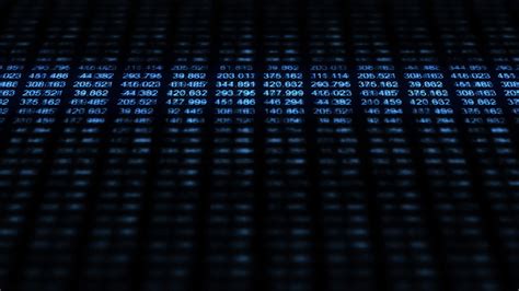 Futuristic data grid of streaming numbers - Loop 21490181 Stock Video