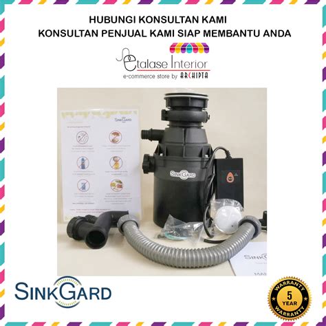 Jual Sinkgard Deluxe Hp Food Waste Disposer Anti Sumbat Mampet