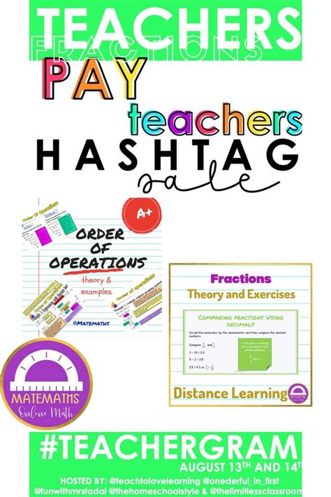 an advertisement for teachers pay teachers hashtags and other ...