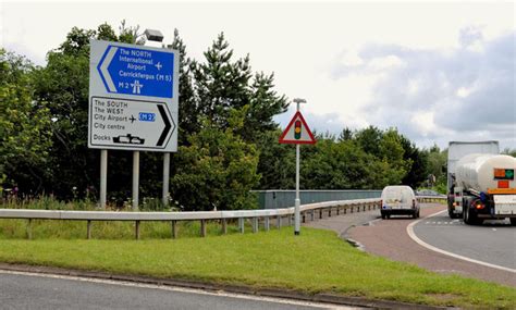 Fortwilliam Roundabout Signs Belfast © Albert Bridge Geograph