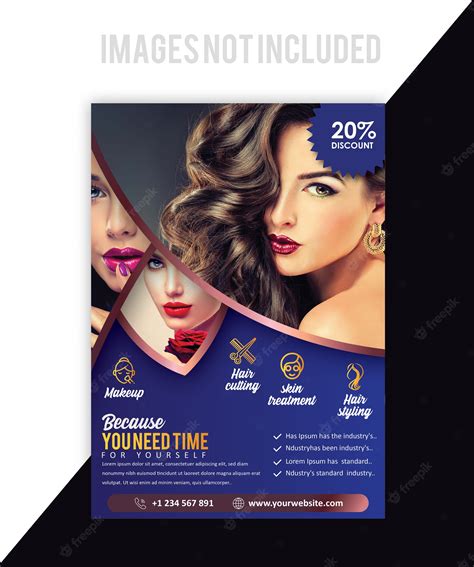 Premium Vector Salon Brochure