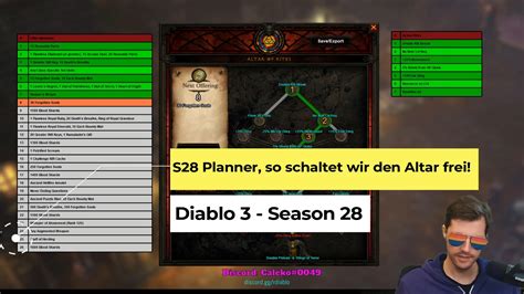 Diablo Season Planner Altar Guide