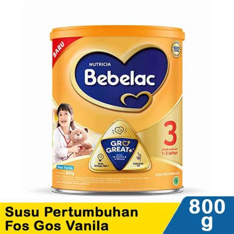 Jual Bebelac 3 Vanilla Dan Madu 800gr Shopee Indonesia