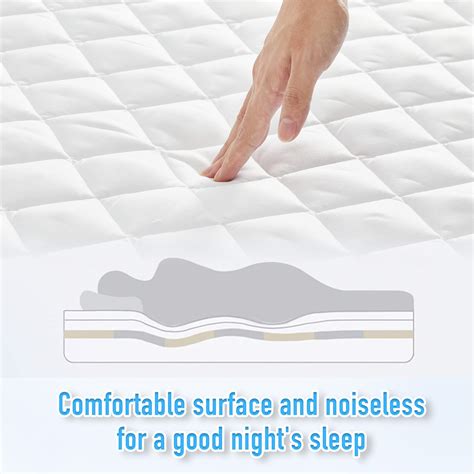 Hyleory Queen Size Waterproof Mattress Pad Protector Breathable Quilted Mattress Cover