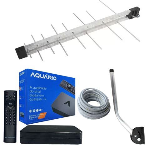 Kit Conversor Digital Hd Antena Externa De Uhf E Kit Cabo Shopee Brasil