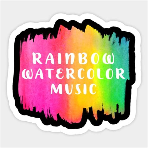 Rainbow Watercolor Music Notes Multipack Funny Rainbow Watercolor