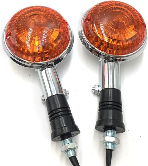 Amazon VRWEARE Universal 2 Pcs Motorcycle Turn Signals Amber