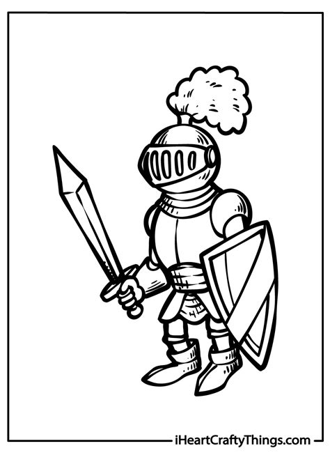 Printable Coloring Pages Of Knights