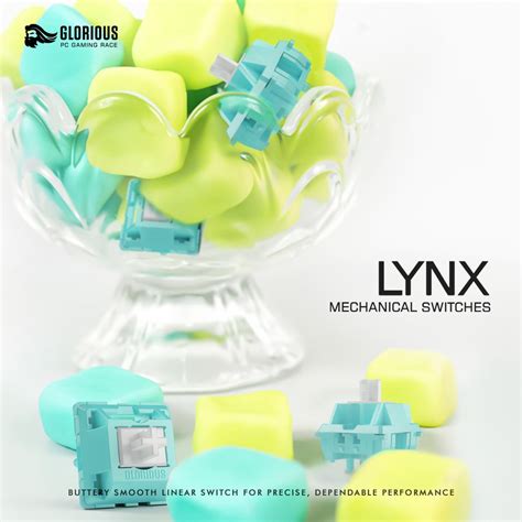 Glorious Lynx Mechanical Switches 36pcs Lubed Unlubed Silky