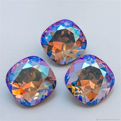 12 мм Light Colorado Topaz Shimmer Cushion Swarovski купить на