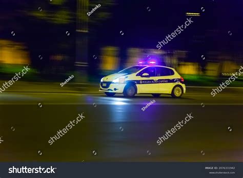 Police Flasher Control Blue Flashing Lights Stock Photo 2076331942 ...