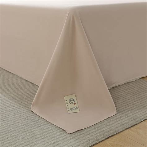 Skin Friendly Cotton Flat Bed Sheets Dust Protective Bedspread Solid