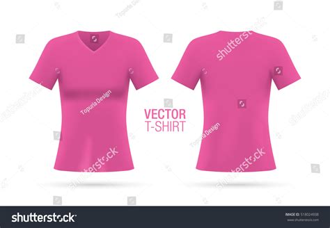 378 V Neck Pink T Shirt Images, Stock Photos & Vectors | Shutterstock