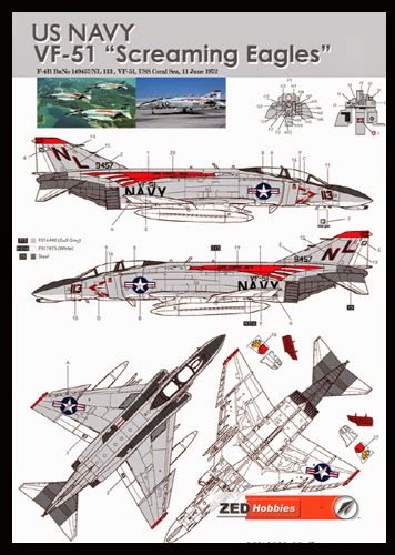 Zed Hobbies Review Monokio F 4b Us Navy Vf 51 Screaming Eagles 1972